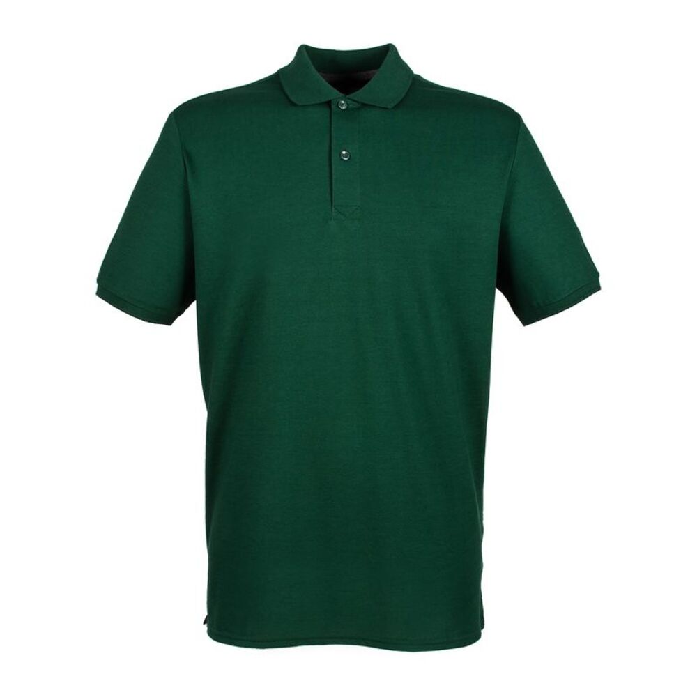 Henbury Mens Modern Fit Cotton Pique Polo Shirt / Bottle